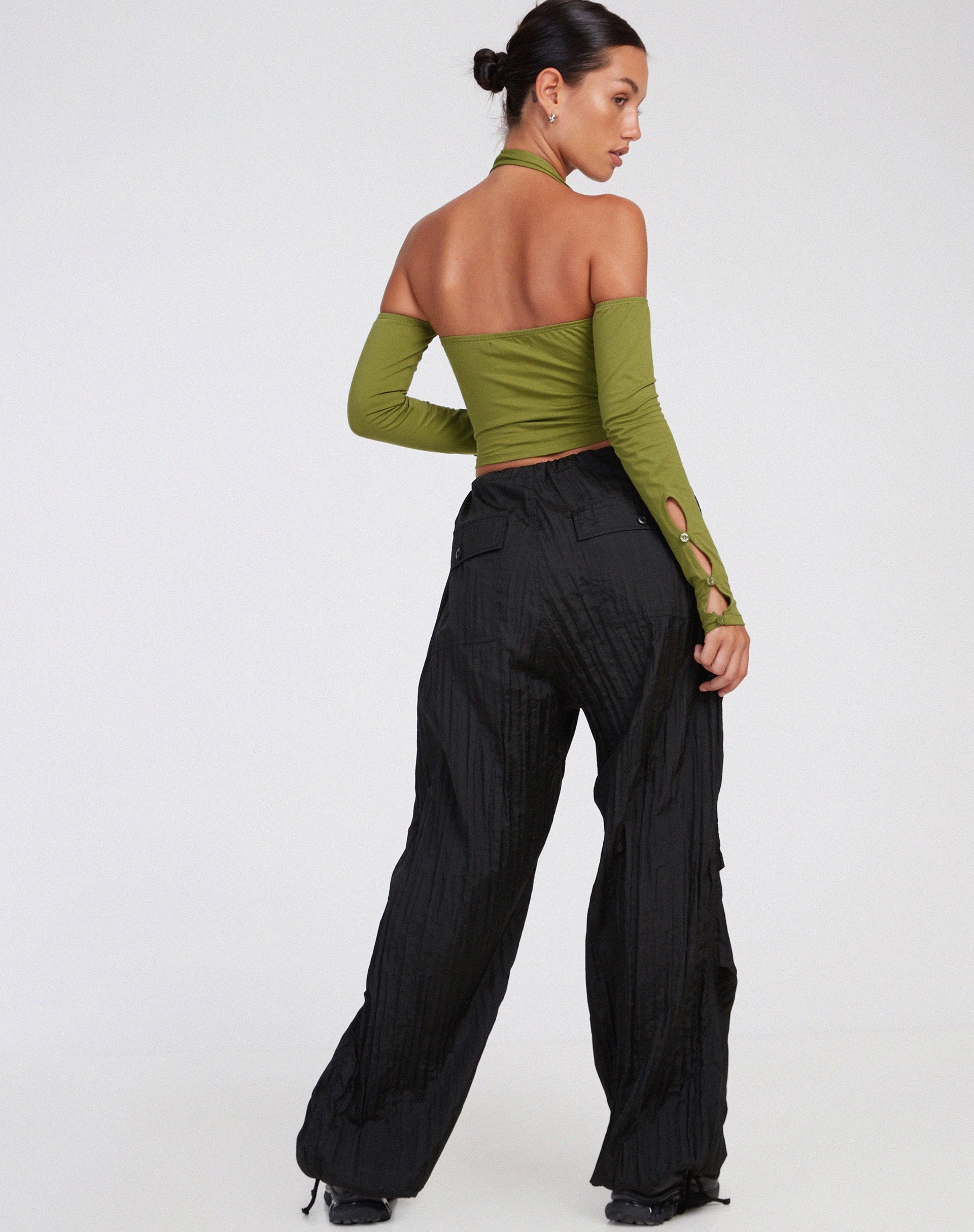 Image de Jayne Crop Top in Khaki