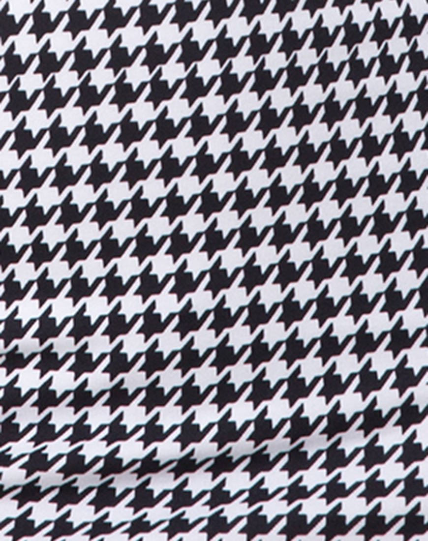 Image de Jazzie Off The Shoulder Dress in Dogtooth