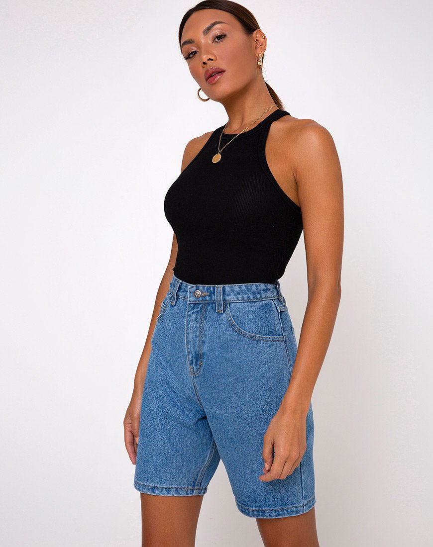 Image de Dad Jean Short in Blue Wash