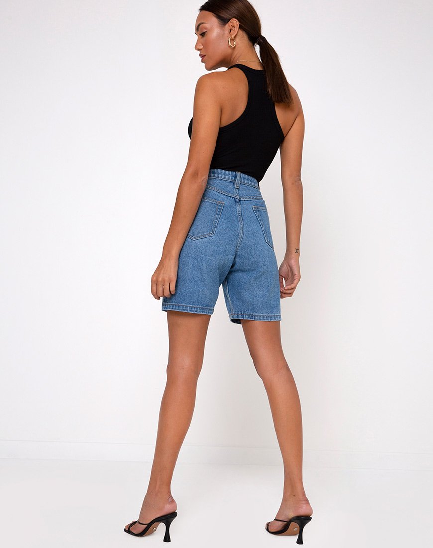 Image de Dad Jean Short in Blue Wash