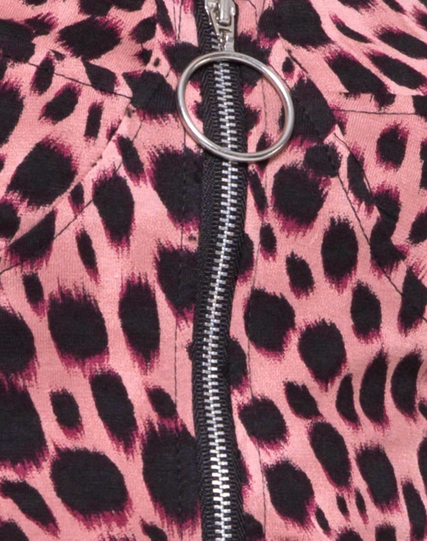 Image de la robe Jedden en rose guépard