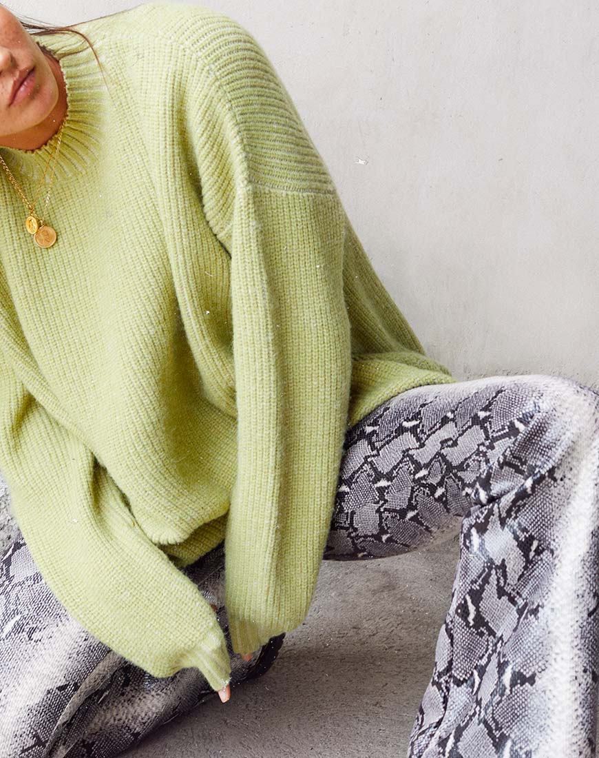 Image de Mody Jumper in Green Rib