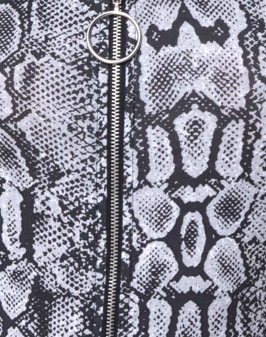 Image de la mini robe Jedrie en serpent