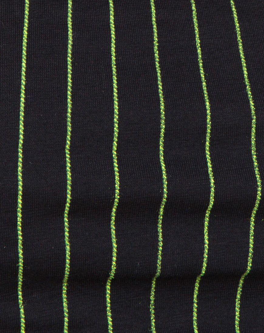 Image de Jeevan Bandeau Top in Neon Pinstripe