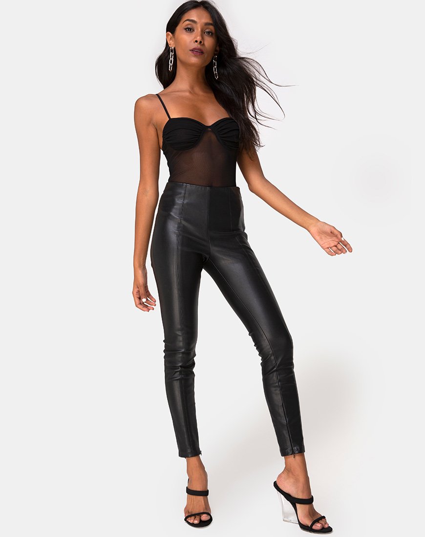 Image de Jelita Sheer Bodice in Black Net