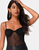 Image de Jelita Sheer Bodice in Black Net