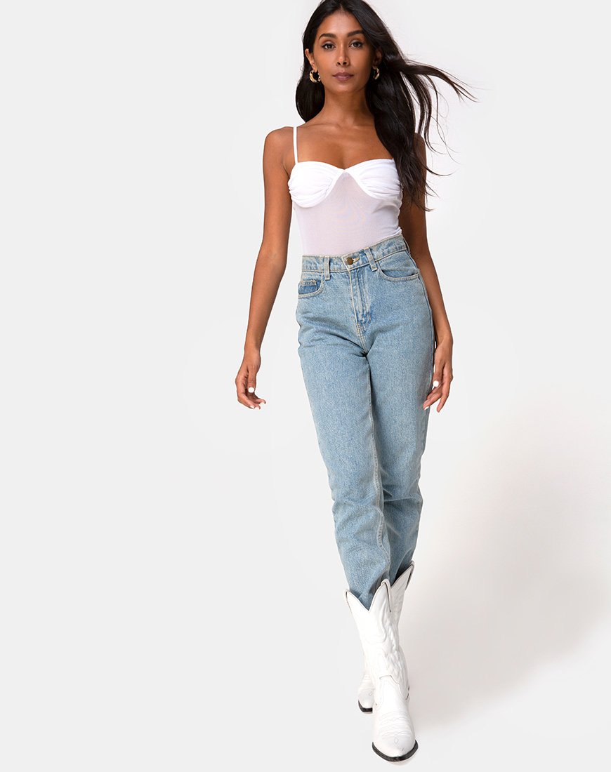 Image de Jelita Sheer Bodice in White Net