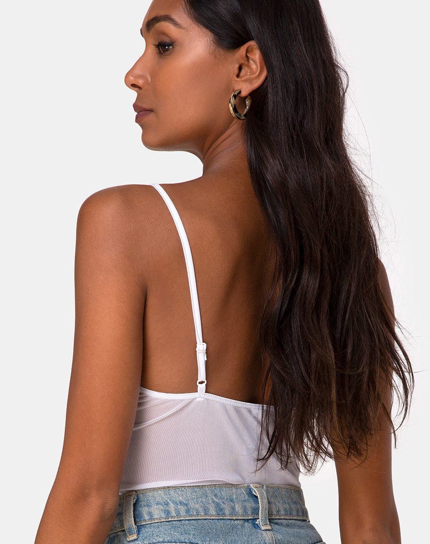 Image de Jelita Sheer Bodice in White Net