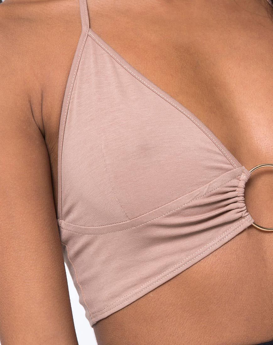 Image de Jeppa Crop Top in Jersey Tan