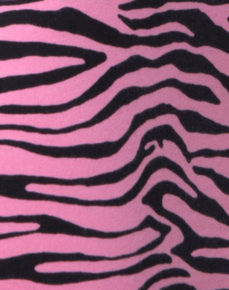Image de Jezabel Robe à zips rose zébré