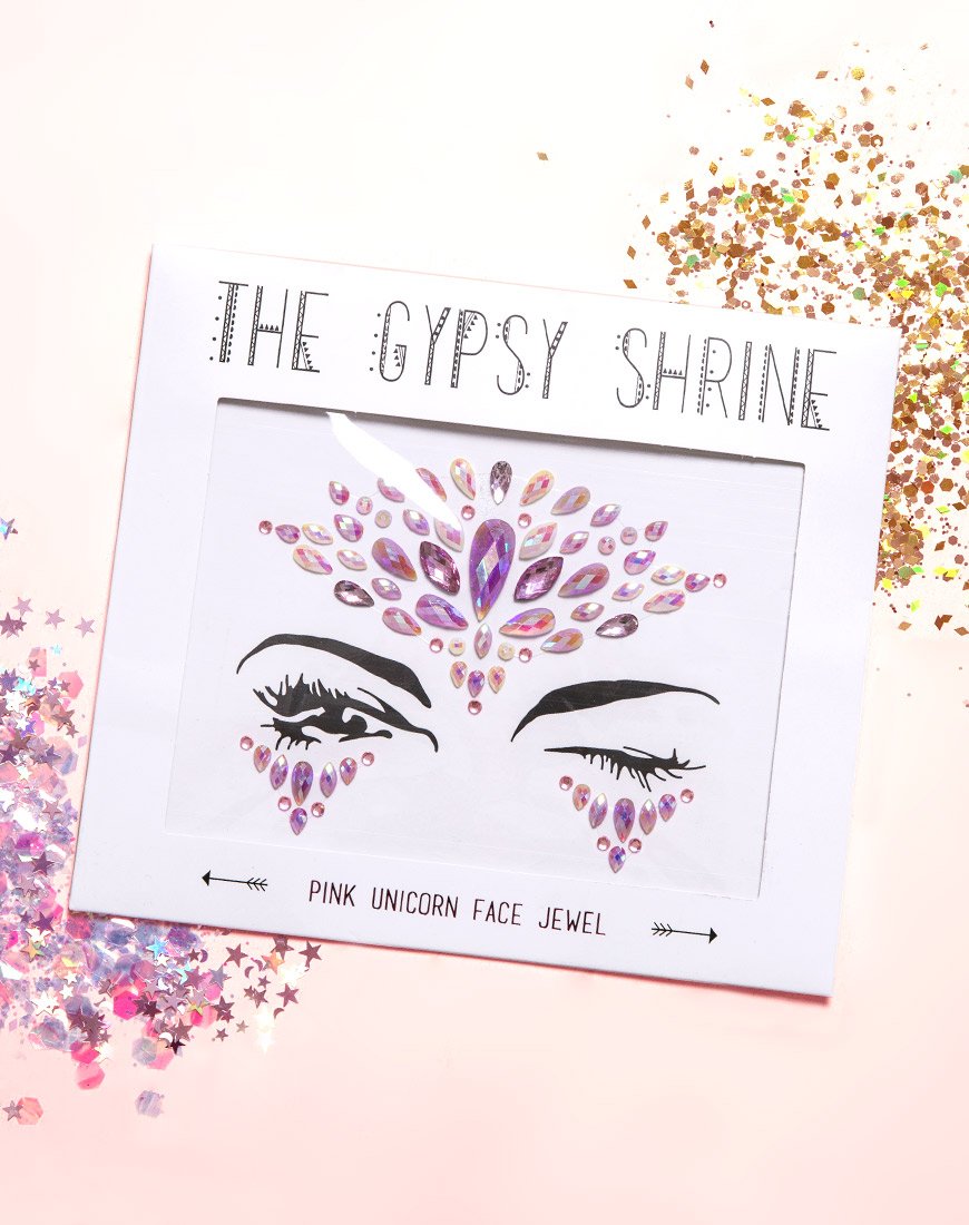 Image de The Gypsy Shrine Face Jewel in Pink Unicorn