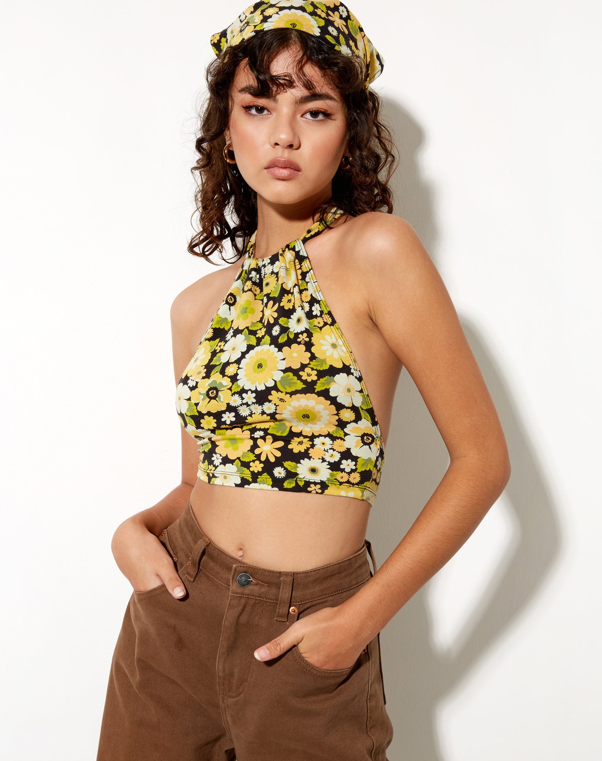 Image de Jica Crop Top in Retro Floral