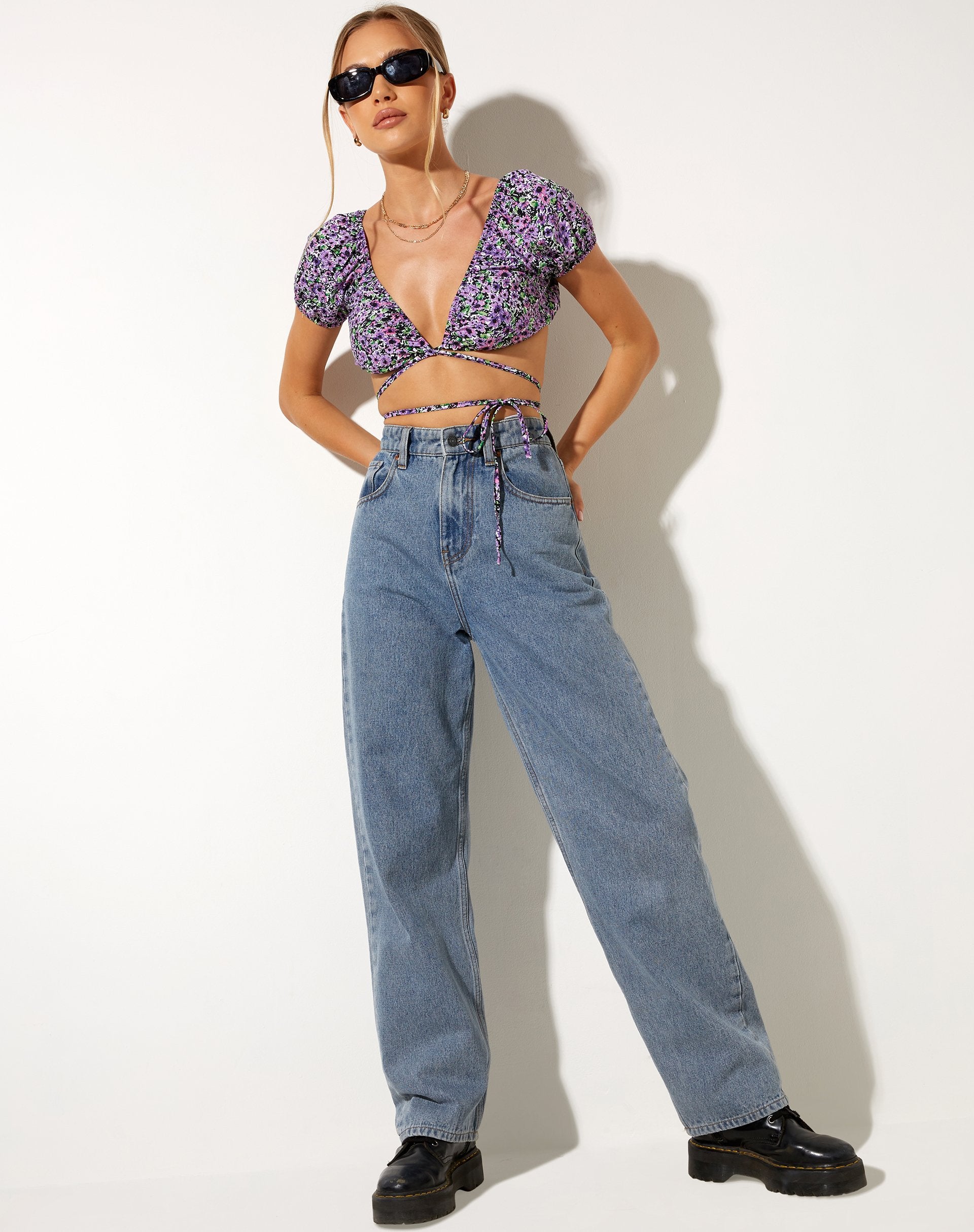Image de Jiena Crop Top in Lilac Blossom