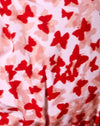 Ditsy Butterfly pêche et rouge
