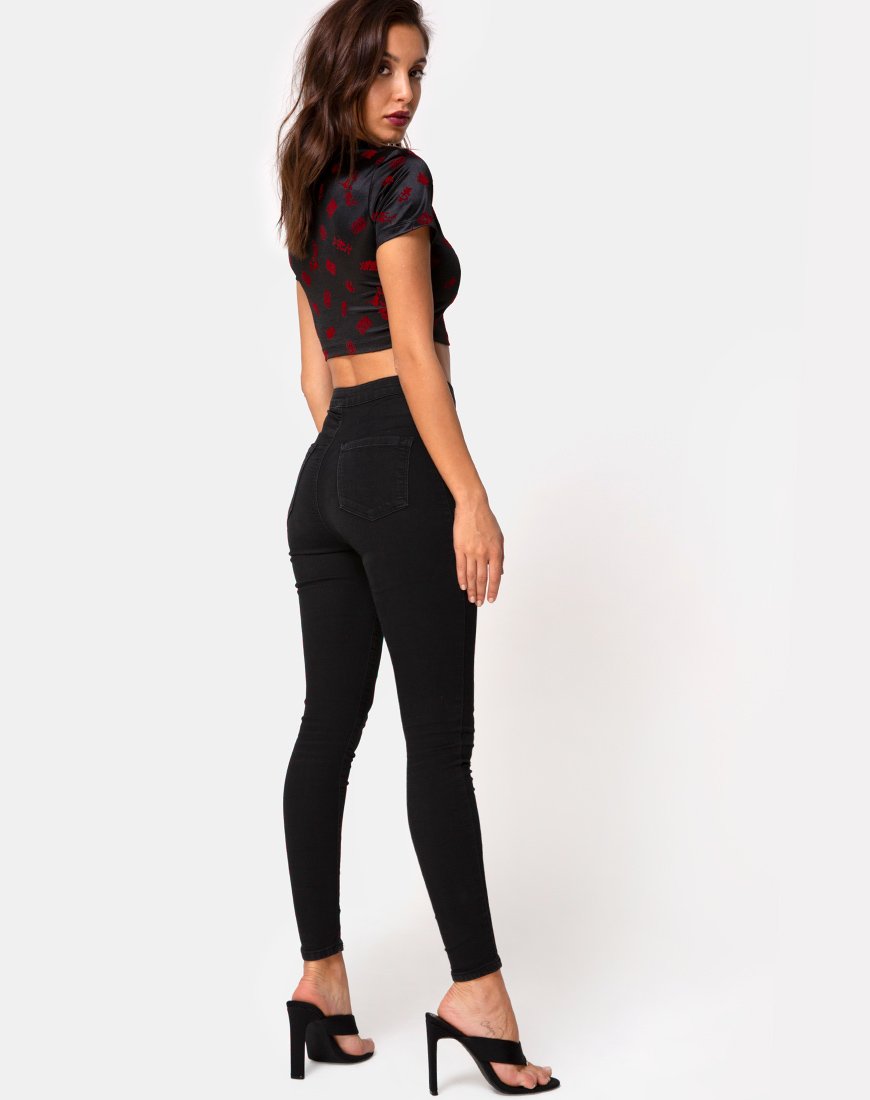 Image de Jiso Crop Top in Japanese Blossom