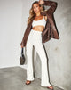Image de Jiva Flare Trouser in Rib Cream