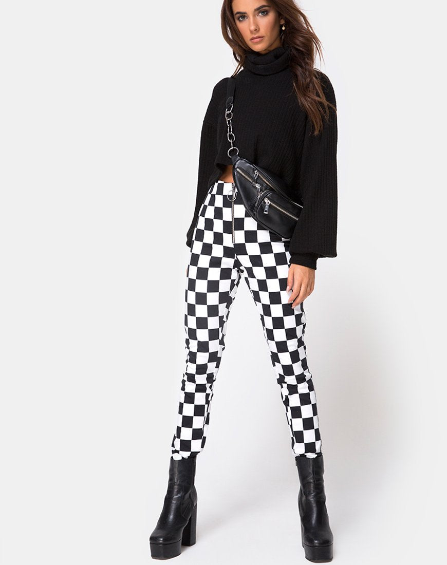 Image de Jolim Trouser in Checker Board Medium B/W