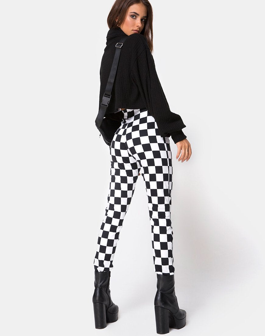Image de Jolim Trouser in Checker Board Medium B/W