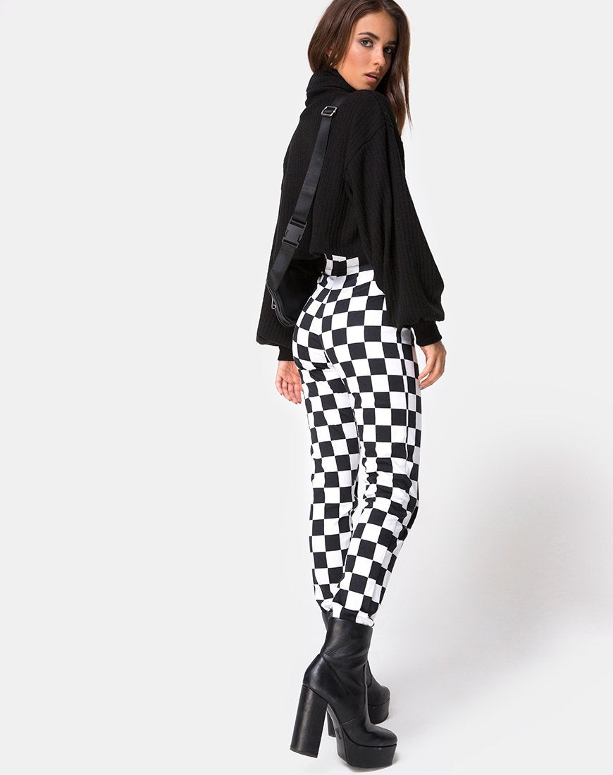 Image de Jolim Trouser in Checker Board Medium B/W