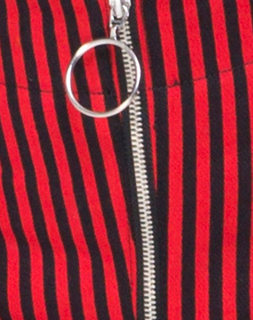 Image de Jolim Trouser in Mini Stripe Red and Black