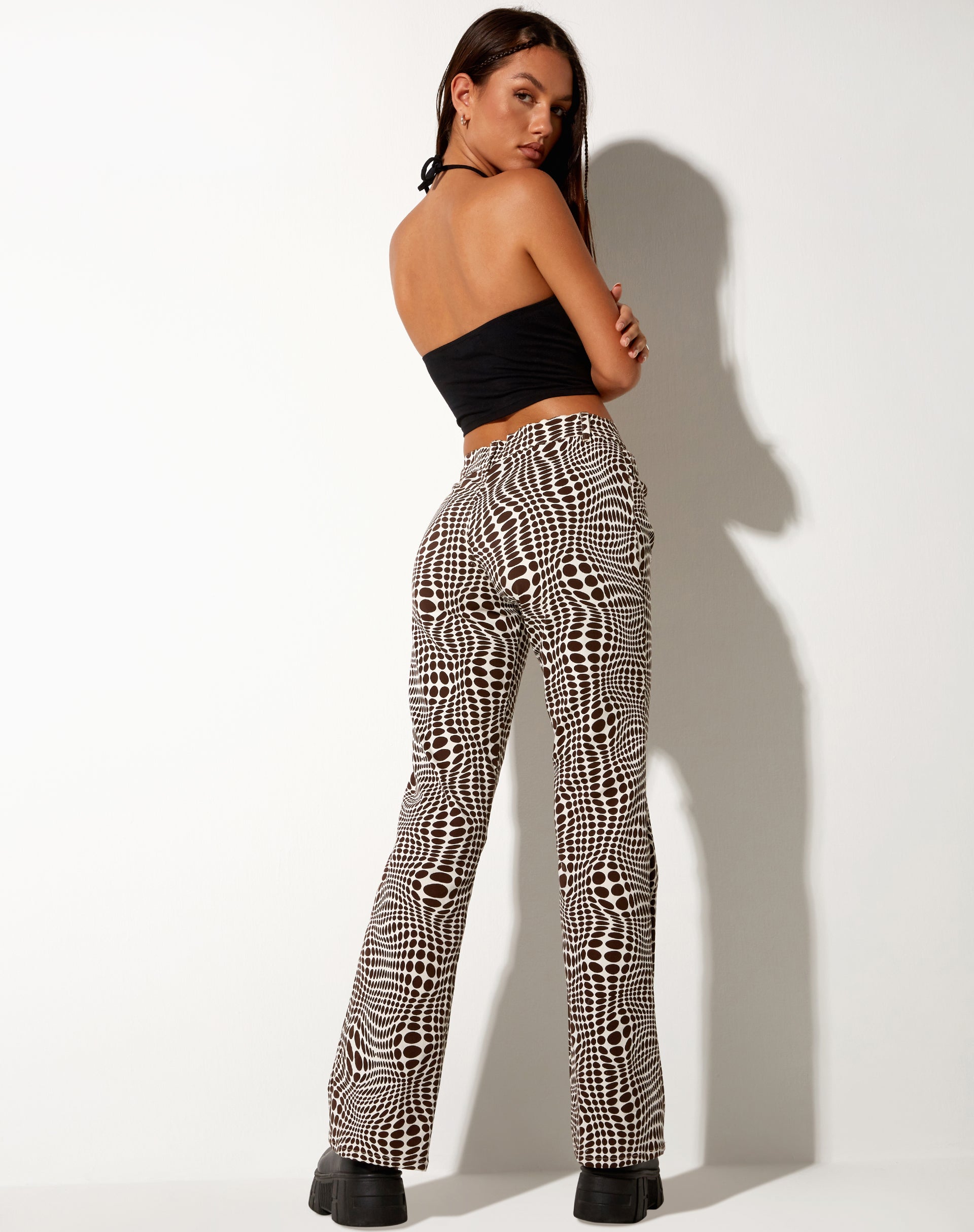 Image de Jopan Flare Trouser in Optic Polka