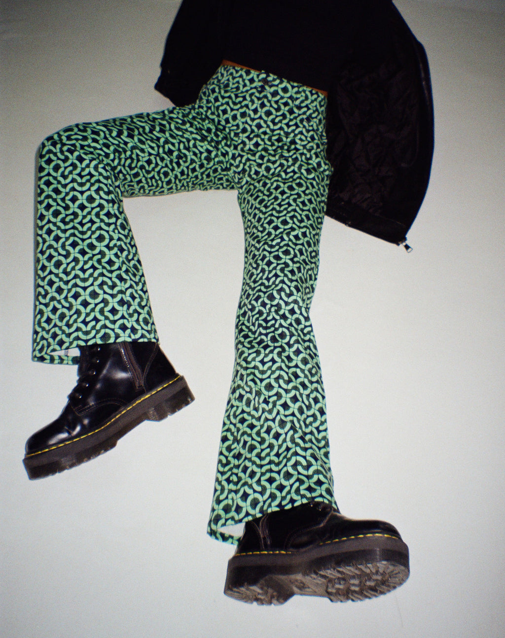Pantalon Jopan en vert tuile rétro