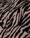 Tricot 90s Zebra gris et noir