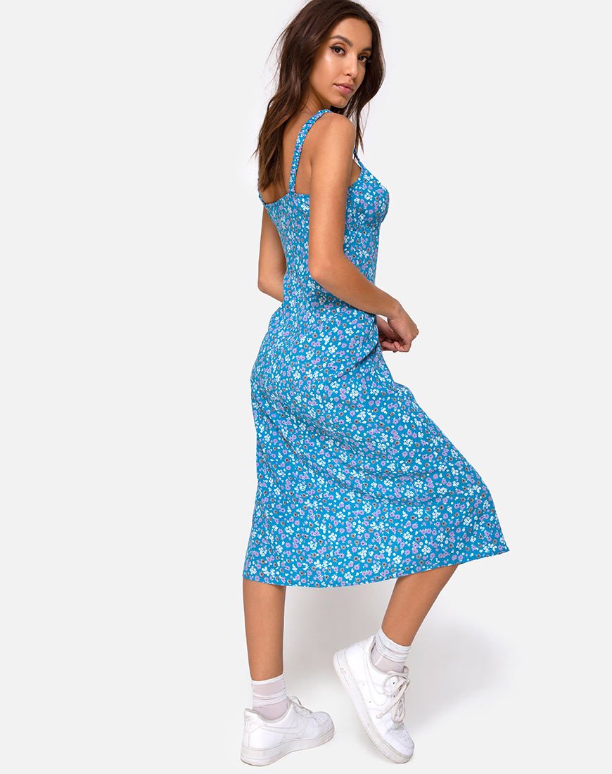 Image de Jova Midi Dress in Bloom Baby Blue