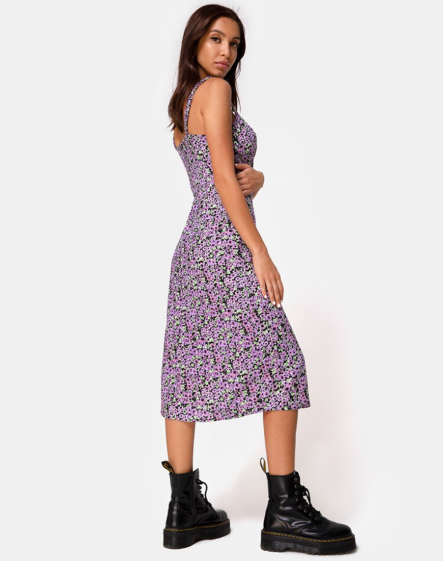 Image de Jova Midi Dress in Lilac Blossom