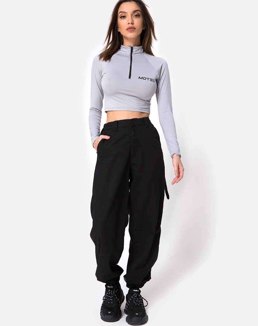 Image de Jubie Cargo Trouser in Black Drill