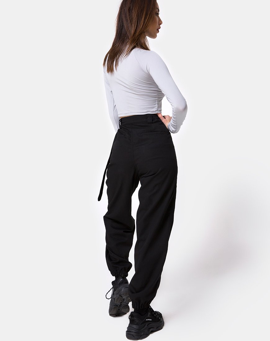 Image de Jubie Cargo Trouser in Black Drill