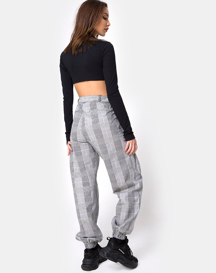 Image de marque de Jubie Cargo Trouser in Charles Check Grey