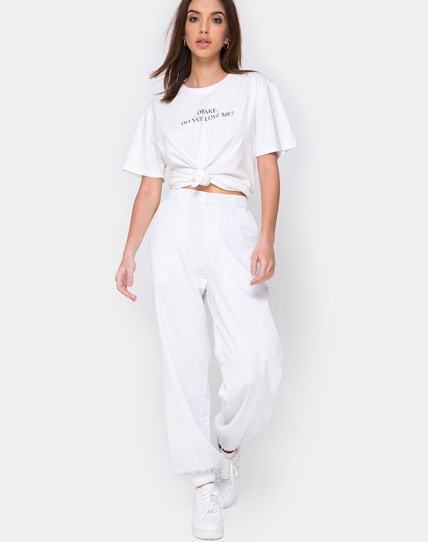 Image de Jubie Cargo Trouser in White Drill