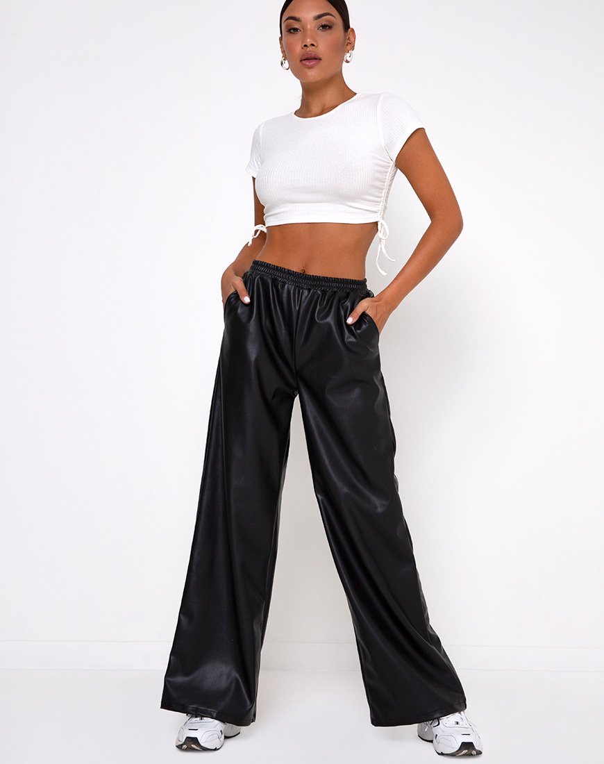 Jogger Julio en PU noir