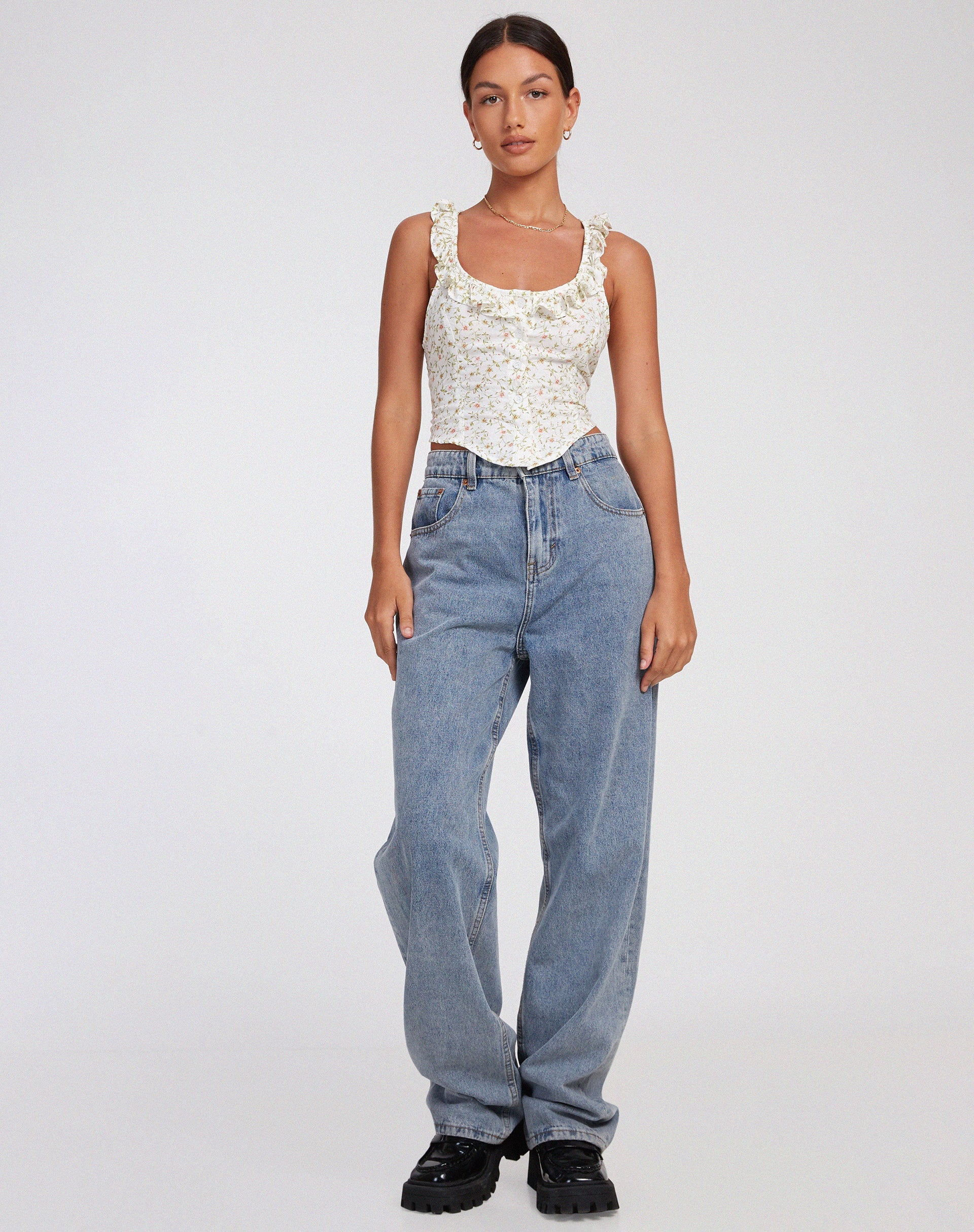 Image de Julka Cami Top in Pretty Petal Ivory