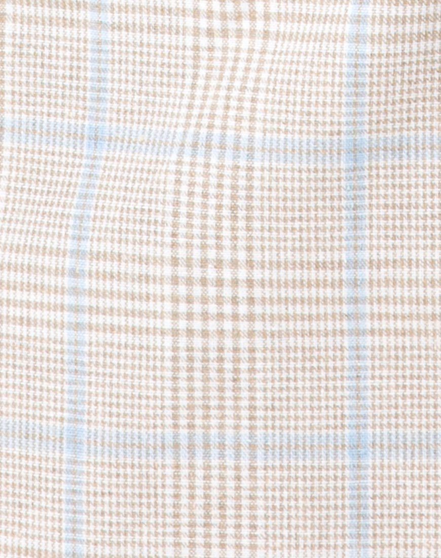 Image de Kaira Crop Top in Tonal Plaid Almond