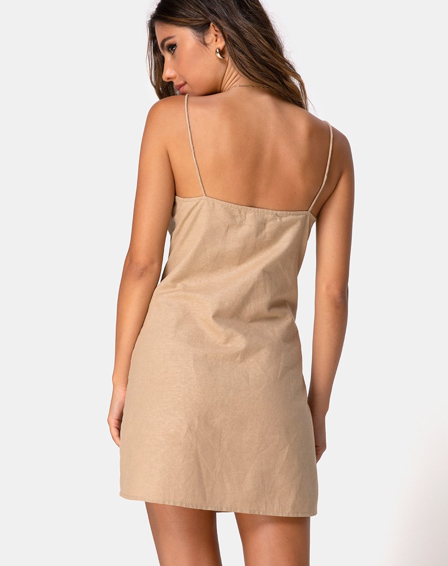 Image de Kaira Slip Dress in Taupe