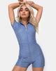 Image de Kajoon Playsuit in Blue Denim Hot Fix
