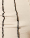 Rib Ecru avec surpiqûres noires