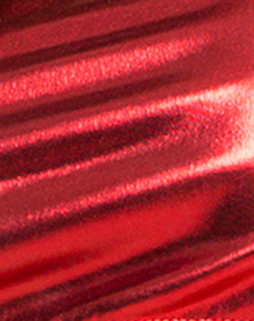 Image de Kala Crop Top in Metallic Shimmer Rust