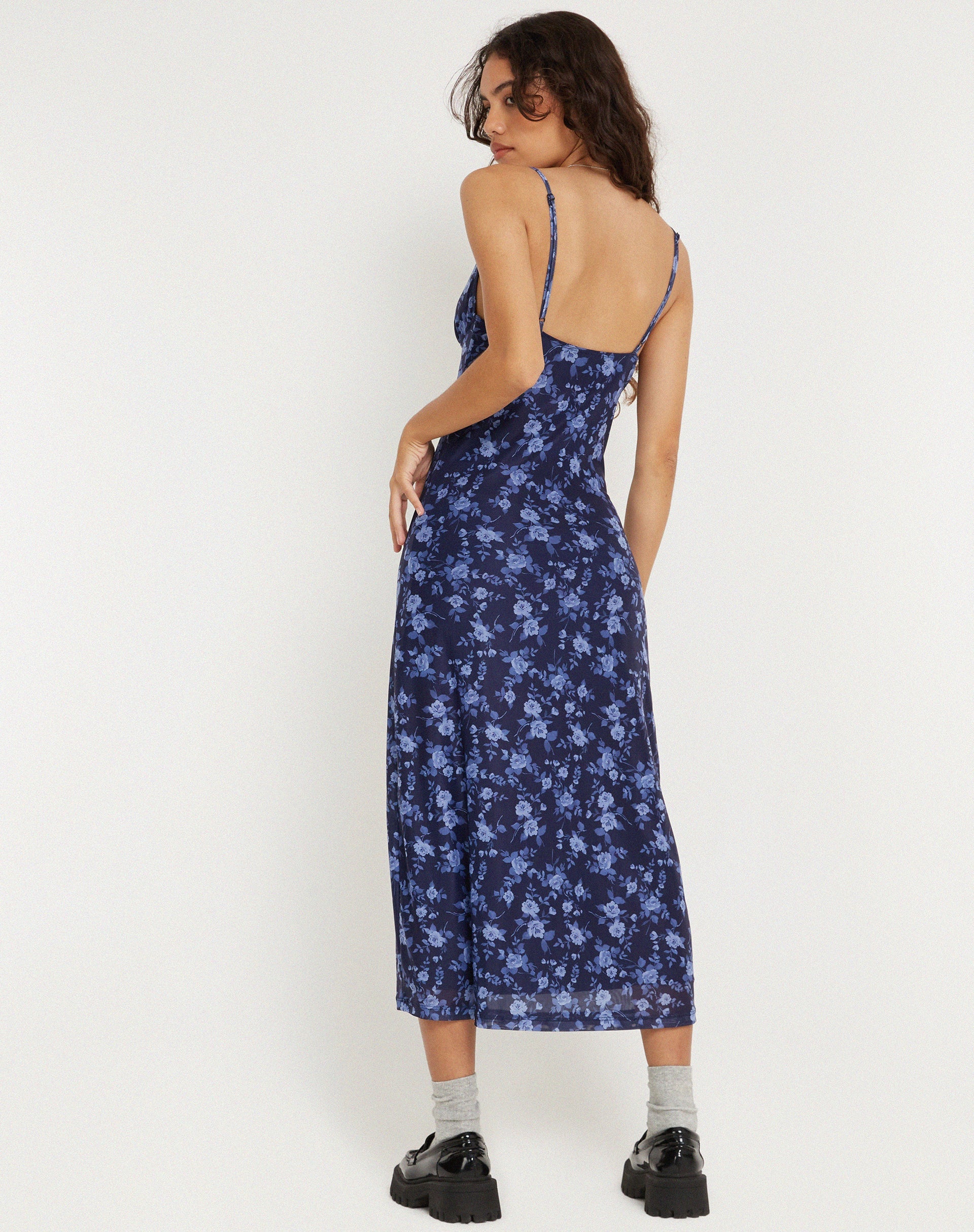 Image de Kalana Robe midi imprimée en Pretty Floral Navy