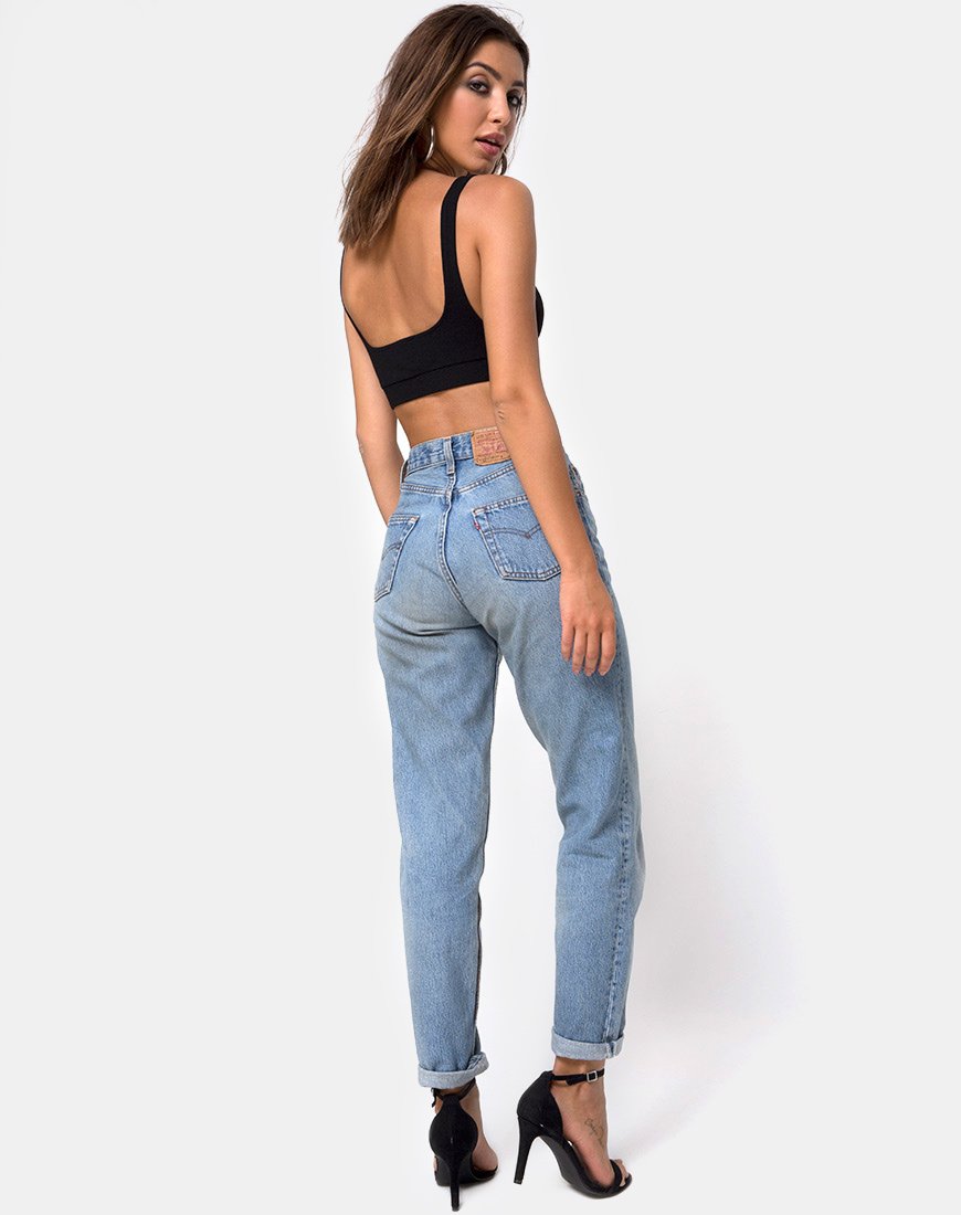 Image de Kalica Crop Top in Rib Black