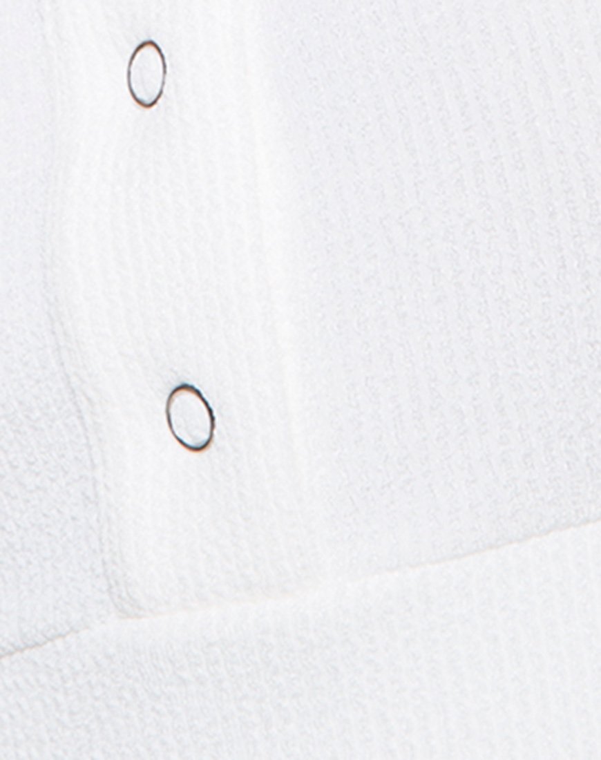 Image de Kalica Crop Top in Baby Rib Ivory