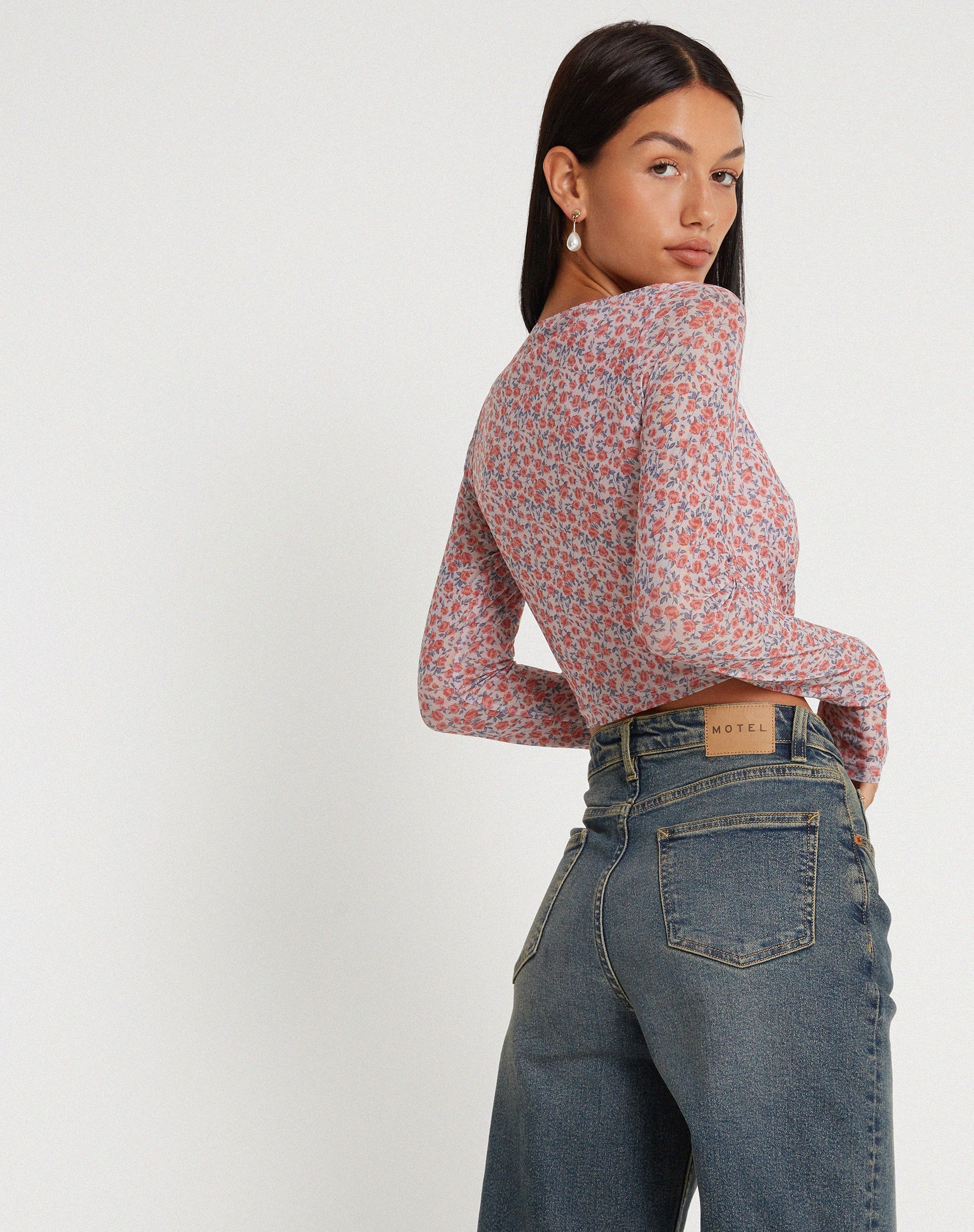 Image de Kalisha Long Sleeve Top in Spring Rose Dusty Pink