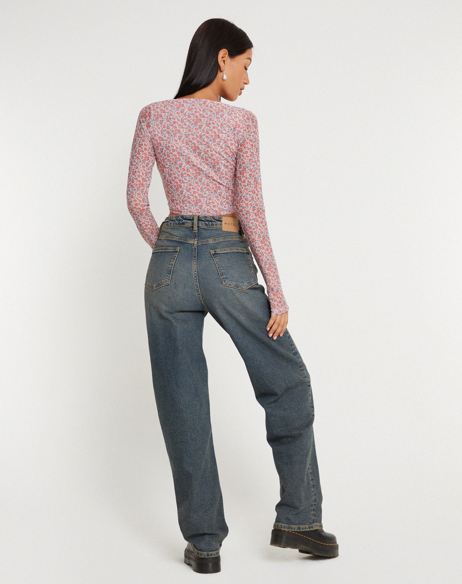 Image de Kalisha Long Sleeve Top in Spring Rose Dusty Pink