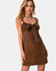 Image de Kamalia Slip Dress in Satin Brown