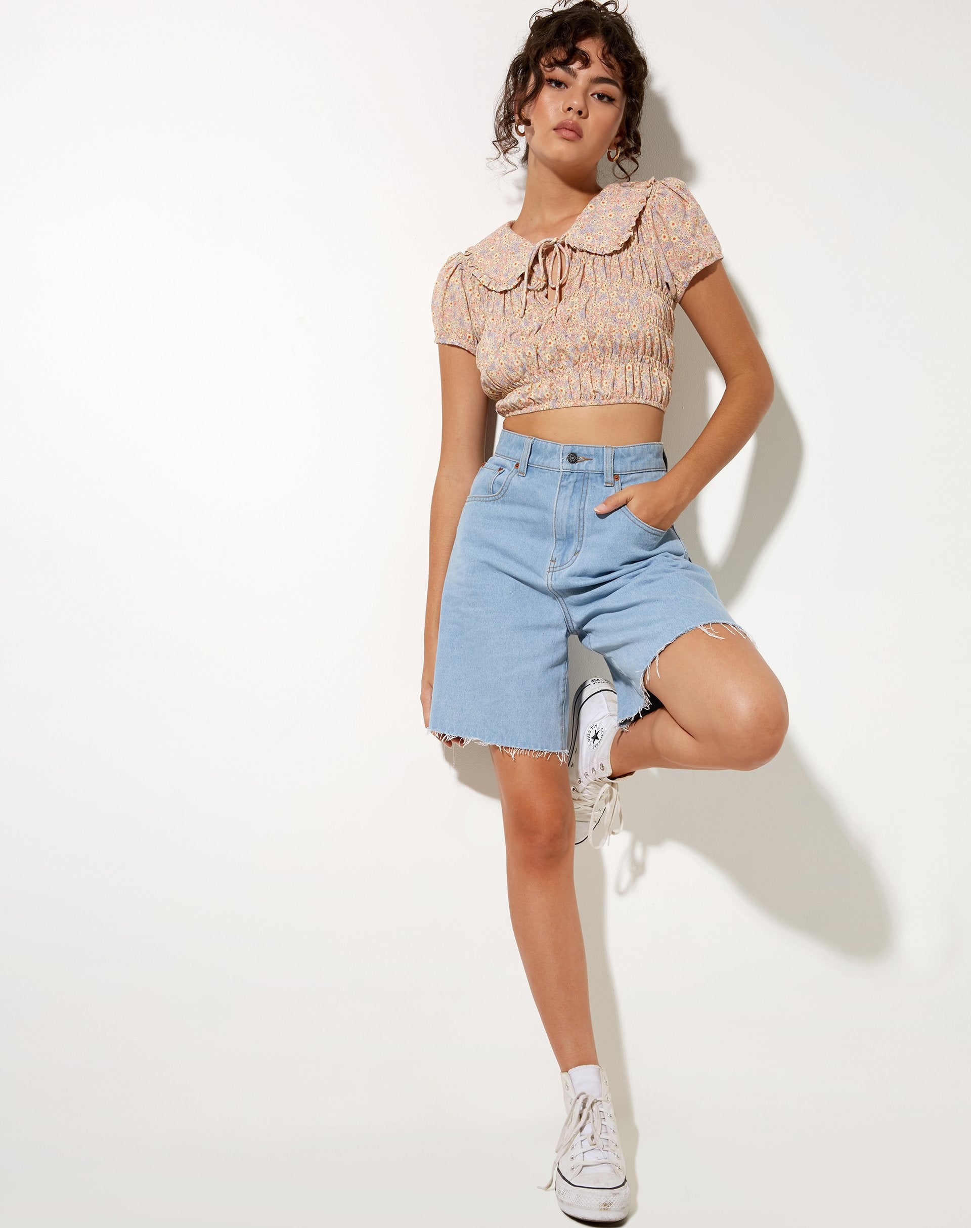 Image de Kamiko Top in 70s Prairie Girl Floral