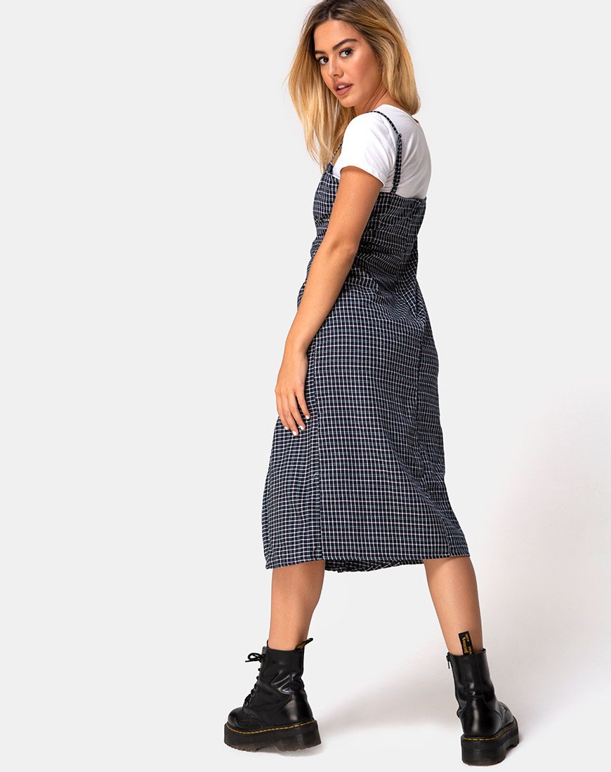 Image de Kaoya Robe à carreaux vert noir