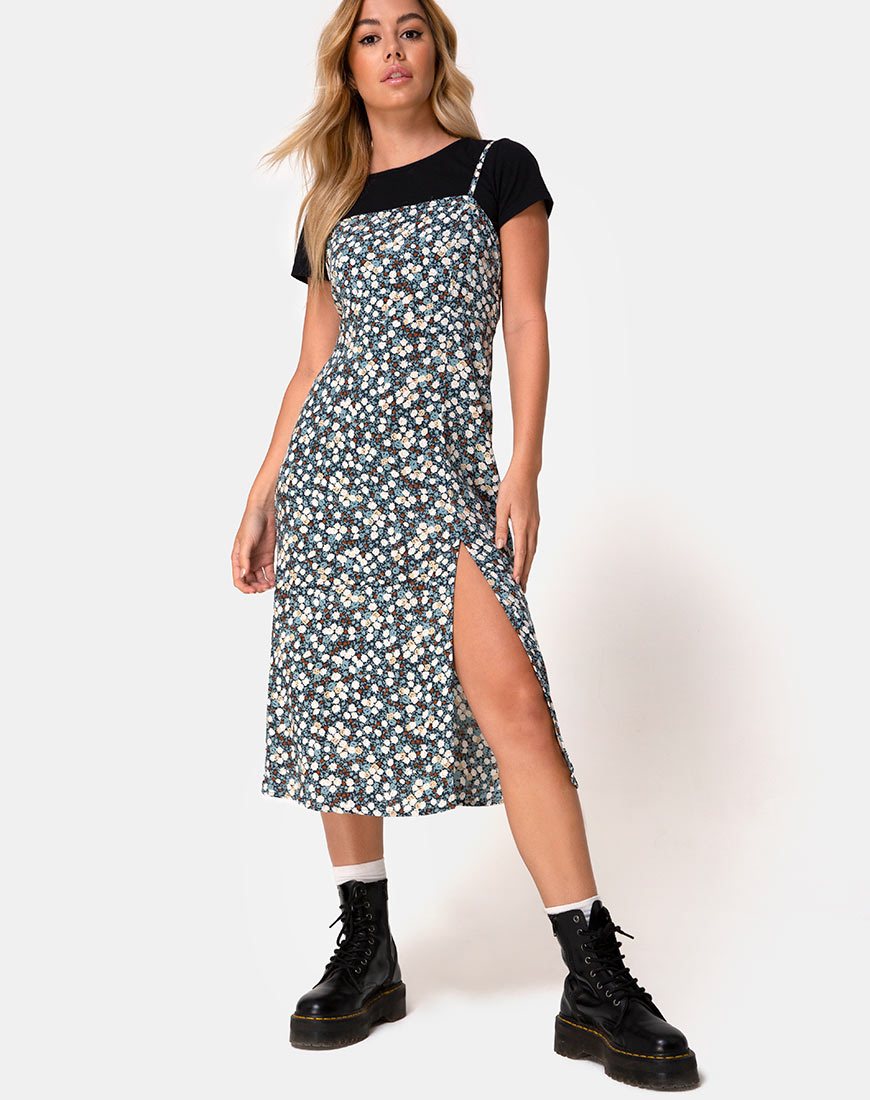 Image de Kaoya Dress in Floral Field Navy