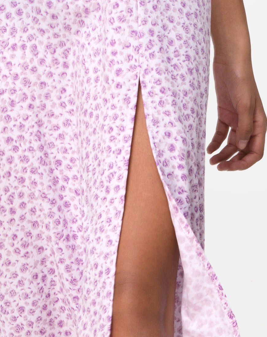 Image de Kaoya Midi Dress in Ditsy Rose Lilac